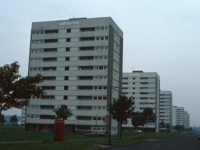 View of 11-storey blocks on Farnborough Road
