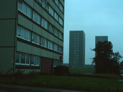 View of 15-storey blocks