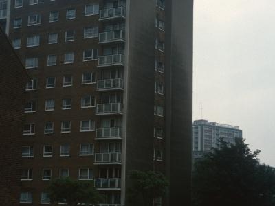 View of Lincoln Tower from corner of Ruston Street and Morville Street