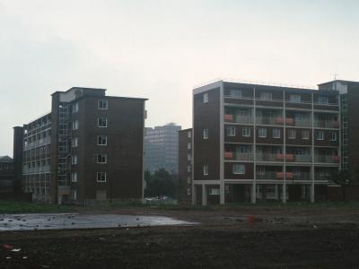 View of 6-storey blocks on Morville Street and Browning Street