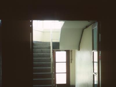 View of 8th storey hallway and lift lobby