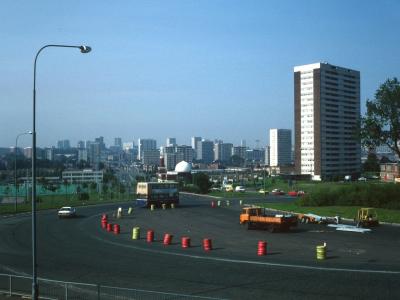 View of Highgate and Lee Bank redevelopment areas from Southeast