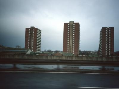 View of Greenford House, Mountford House, and Lissimore House