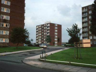 View of 8-storey blocks in Cophall Street development