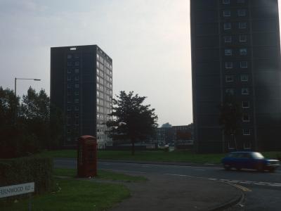 View of 13-storey blocks on Court Lane