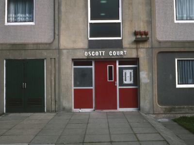 View of entrance to Scott Court
