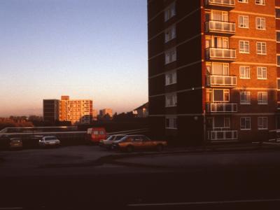 View of 9-storey blocks on Upper Church Lane