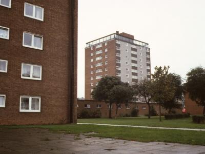 View of 11-storey block from Radcliffe Gardens