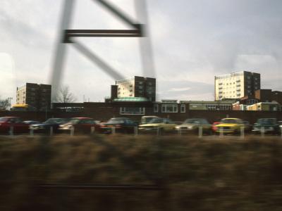 View of Trent Valley Estate blocks from train line to East of blocks