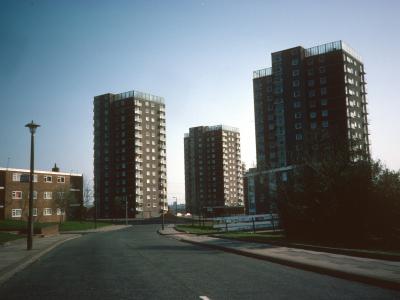 View of 16-storey blocks