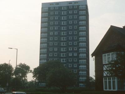 View of Pennycrofts Court from Corporation Street