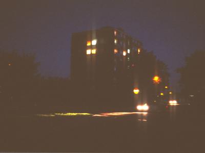 View of Woodall House at night