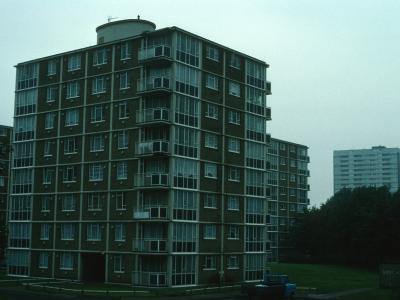 View of 8-storey blocks on Firs Estate