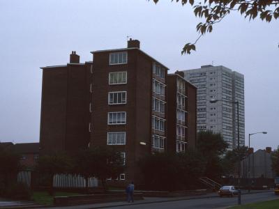 View of Carbrooke House with Normansell Tower in background