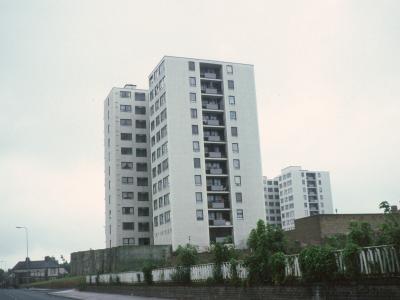 View of Knowsley Heights blocks