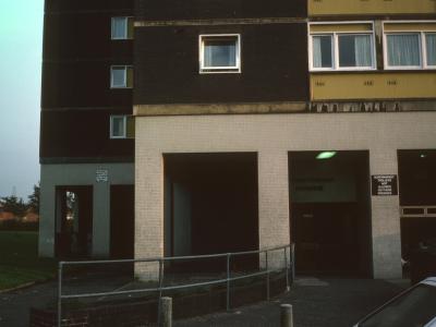 Entrance to Stretford House