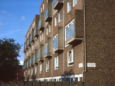 View of 6-storey block in Gibson Street redevelopment
