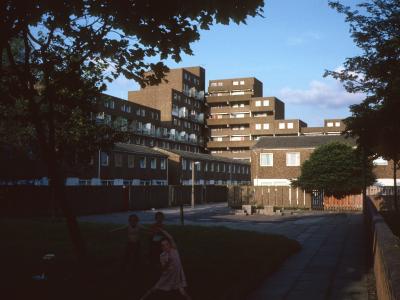 View of 10-storey block in Gibson Street redevelopment