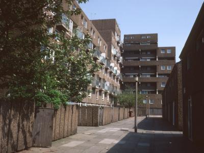 View of Gibson Sreet redevelopment