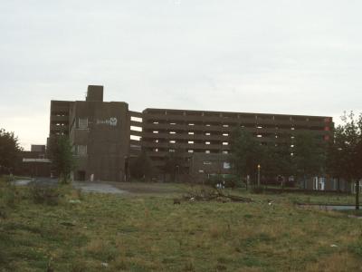 View of Fort Beswick blocks undergoing demolitio