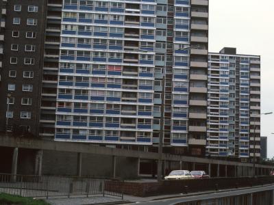 View of 15-storey blocks on Meyrick Road