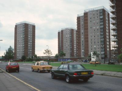 View of Albion House, Nelson House, Garibaldi House, and Thesinger House