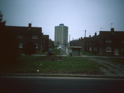 View of 13-storey block on Greenhill-Bradway development