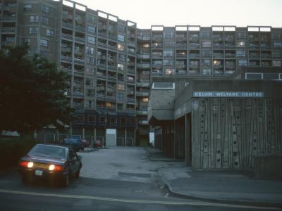 View of 13-storey block in Kelvin