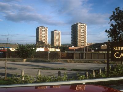 View of Keating House, Wiggen House, and Gregory House