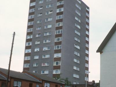 View of 14-storey block on Leighton Road