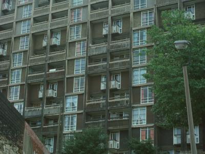 View of 13-storey block on Park Hill Estate