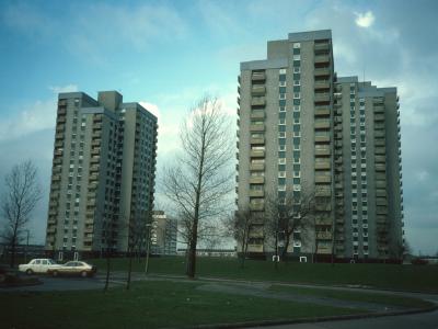 View of blocks on Orchard Park Estate