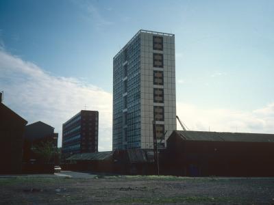 View of Entwistle Heights and 11-storey block on Aigburth Street