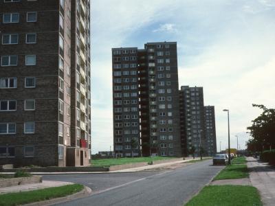 View of Mercer Heights blocks