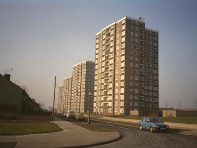 View of Mercer Heights blocks