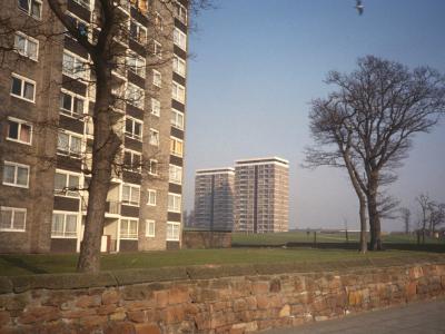 View of Quarry Green Heights blocks with Roughwood Drive block in foreground