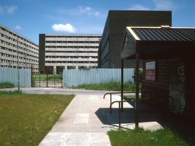 View of 8-storey blocks in Netherley