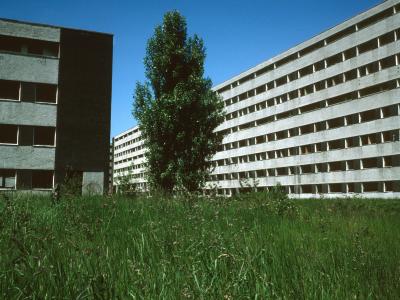 View of 8-storey block in Netherley