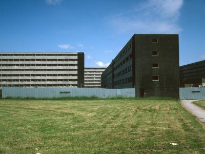View of 8-storey blocks in Netherley
