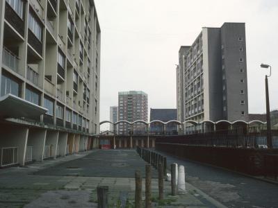 View of The Braddocks blocks with Conway Street blocks in background