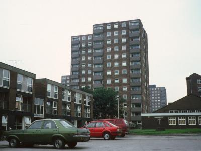 View of 13-storey blocks on Brook Street East