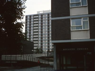 View of Ratcliffe Towers with Millbrook Towers behind