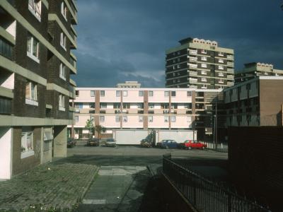 View of 13-storey blocks on North Queen Street