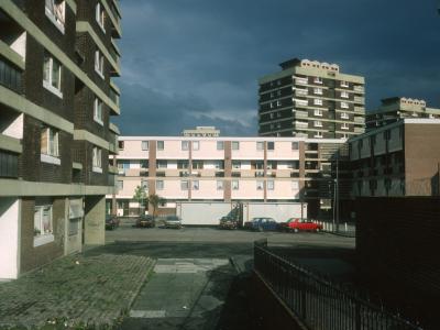 View of 13-storey blocks on North Queen Street