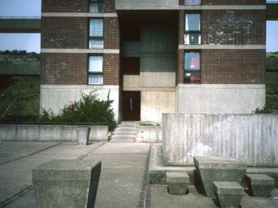 Base of 17-storey block on Porstdown Park Estate