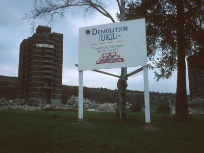 Portsdown Park Estate undergoing demolition