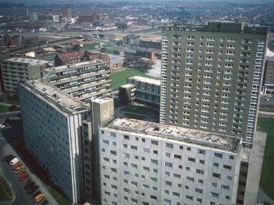 View of Handsworth House and Wilmcote House from 23rd floor of Ladywood House