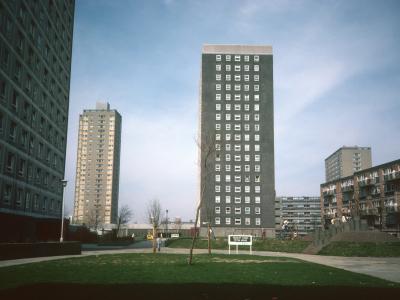 View of Tipton House and Edgbaston House with Handsworth House and Ladywood House in background