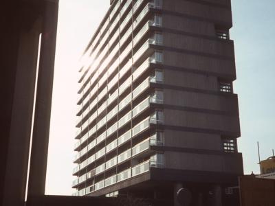 Corridor on 15th storey of Albion Towers