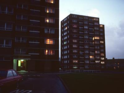 View of three 11-storey blocks on Duckmoor Road